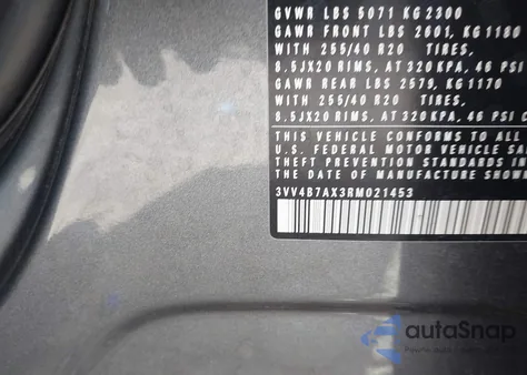 2024 Volkswagen Tiguan 2.0T Sel R-Line z USA, uszkodzony, nr VIN 3VV4B7AX3RM021453